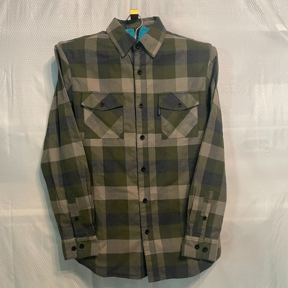 Harley Davidson Men's Two Pocket Plaid Flannel Shirt